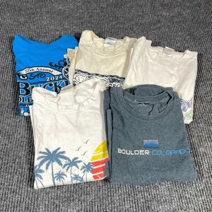 Lot of 5 T Shirts All Sizes Colors Vintage Modern USA Wholesale Resale Retro Y2K